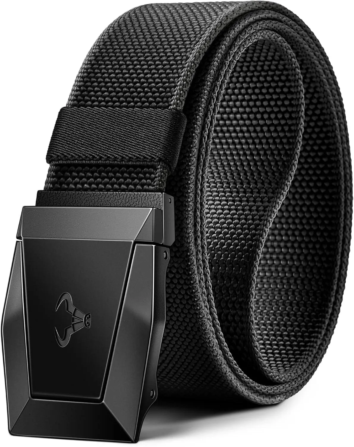 BULLIANT Tactical Belt for Men, Men Stretch Nylon Web Gift Belt 1.5"-Hiking Rigger Military Work-Quick Release