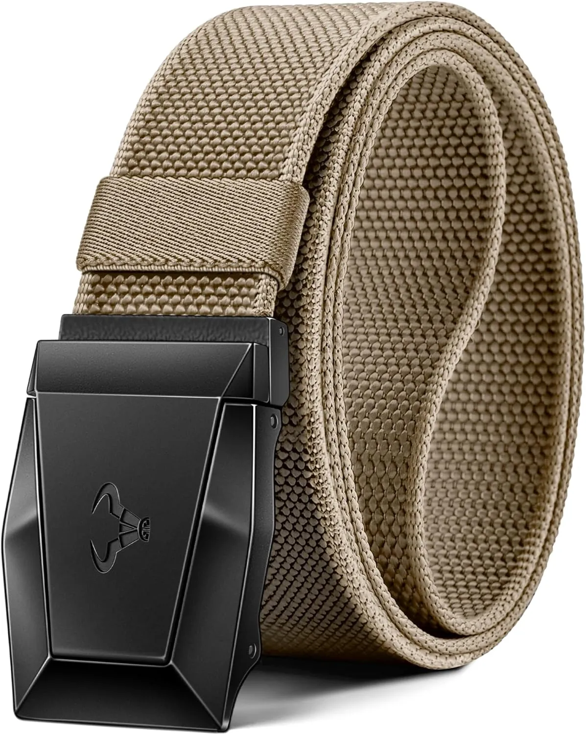 BULLIANT Tactical Belt for Men, Men Stretch Nylon Web Gift Belt 1.5"-Hiking Rigger Military Work-Quick Release
