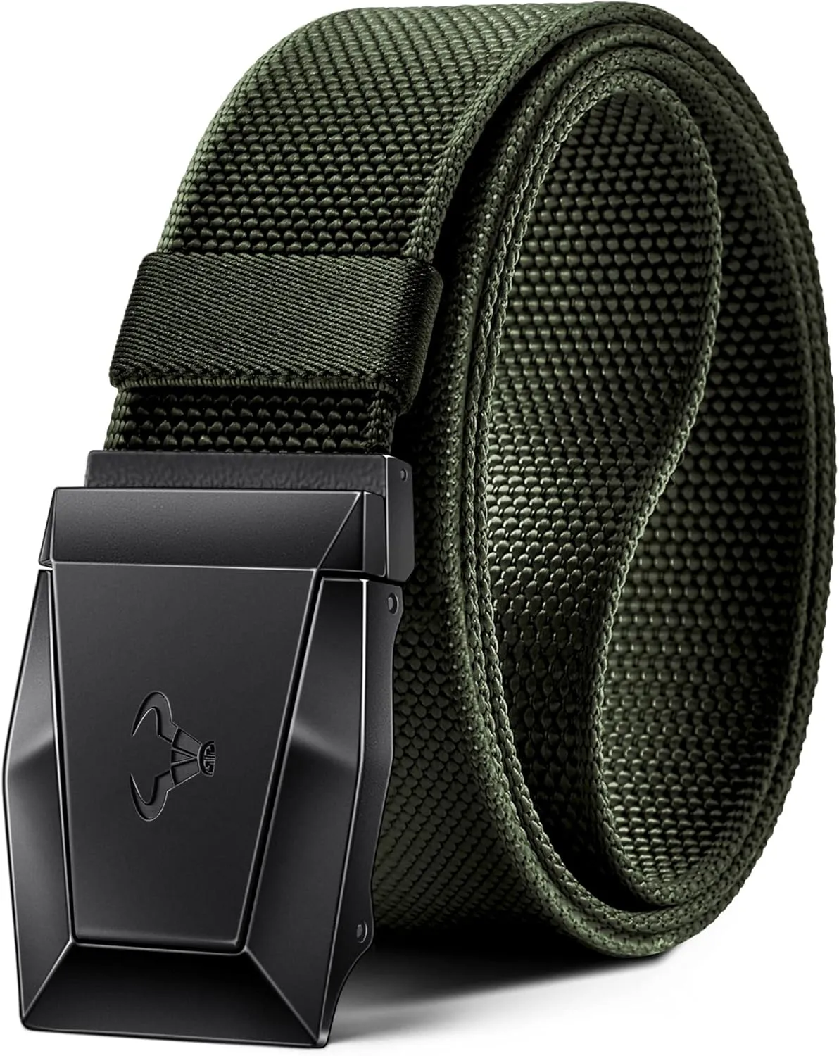 BULLIANT Tactical Belt for Men, Men Stretch Nylon Web Gift Belt 1.5"-Hiking Rigger Military Work-Quick Release