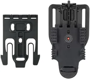 Bundle of Safariland QLS19 Quick Duty Holster Locking Fork System and QLS Belt Loop for 2'' Belt Loops