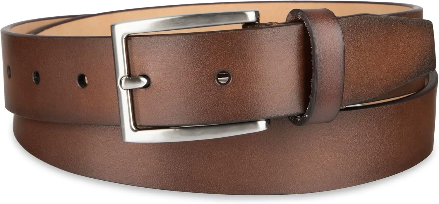 Calvin Klein Men's Modern Dress Minimalist Belt with Classic Harness Buckle