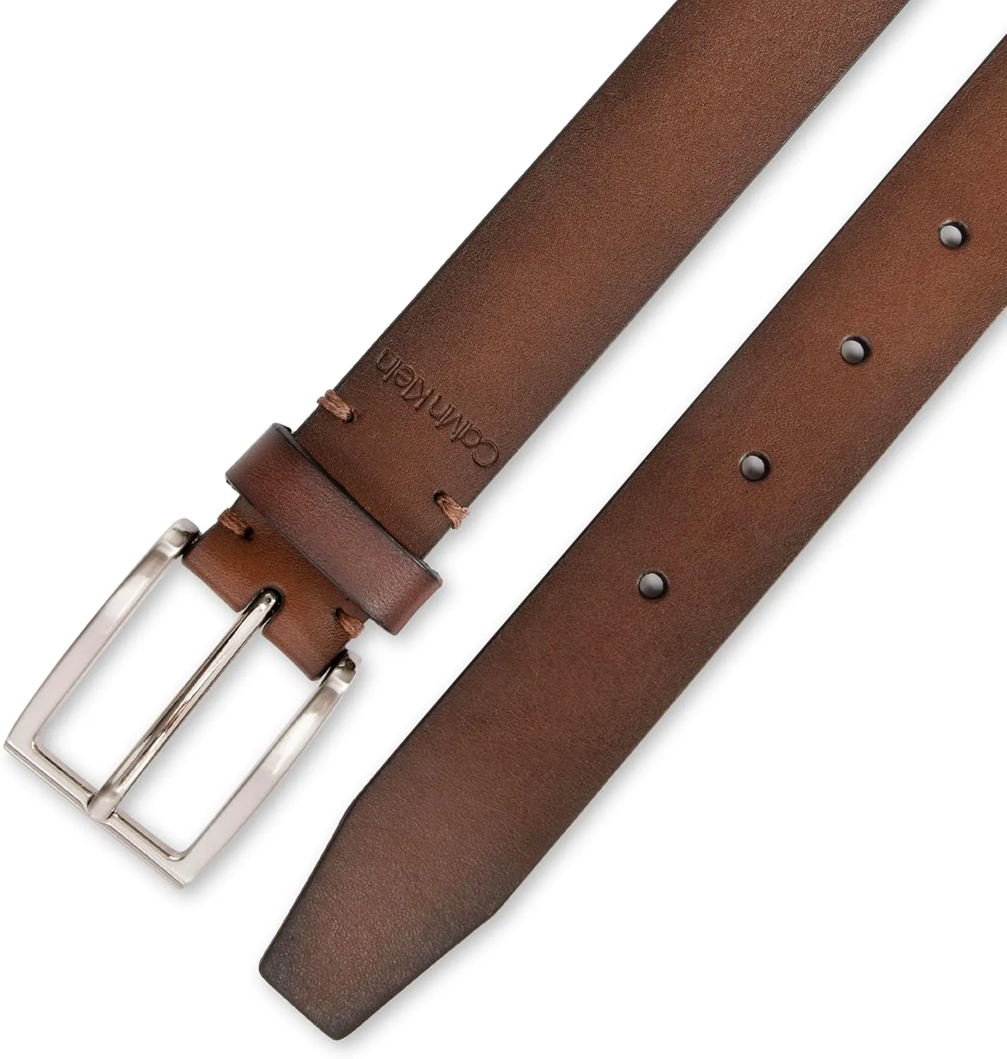 Calvin Klein Men's Modern Dress Minimalist Belt with Classic Harness Buckle
