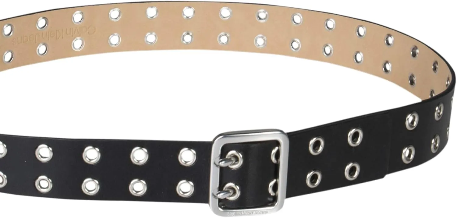 Calvin Klein Women's Square Buckle Classic Fashion Belt for Jeans, Trousers and Dresses