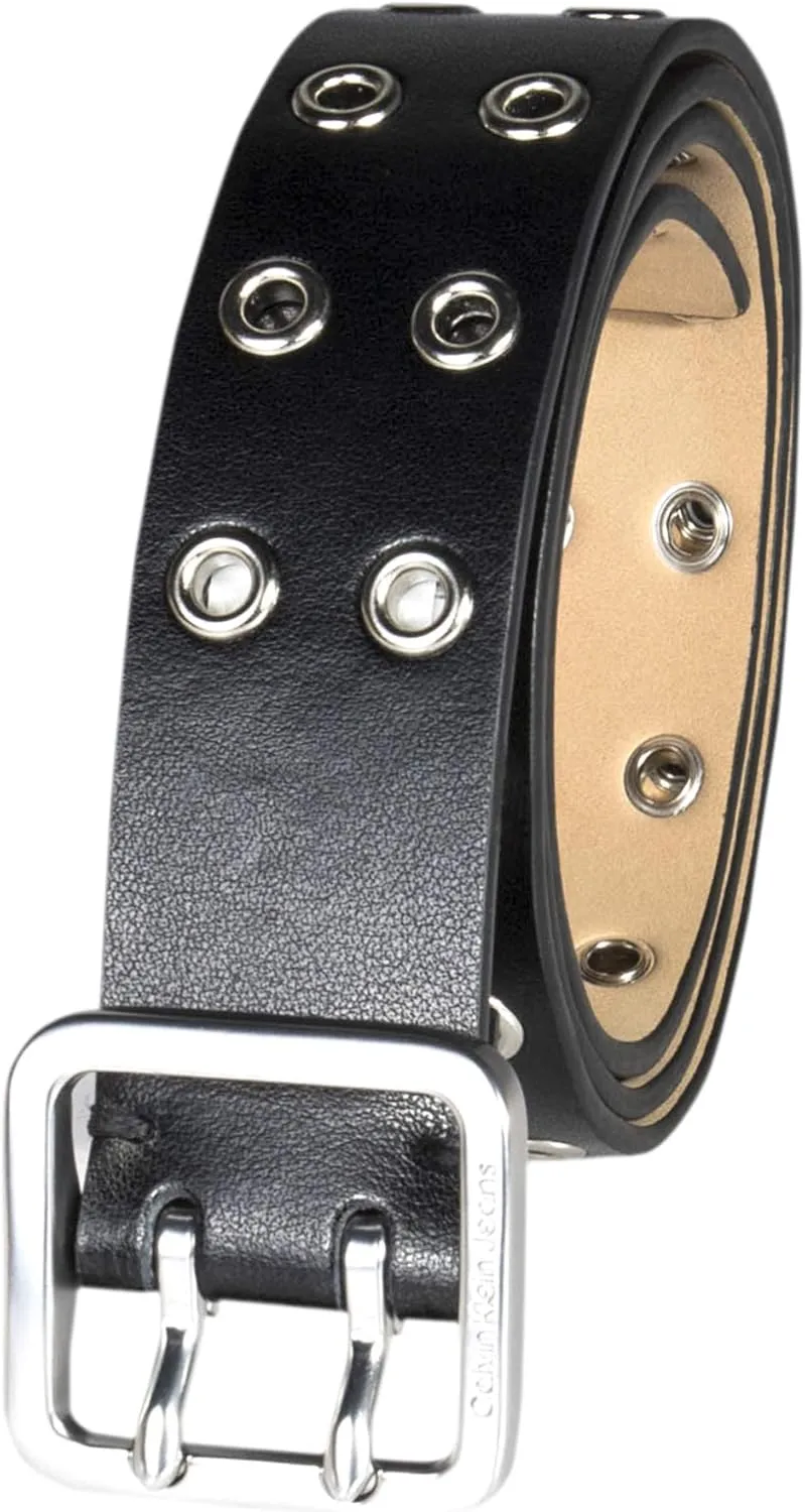 Calvin Klein Women's Square Buckle Classic Fashion Belt for Jeans, Trousers and Dresses