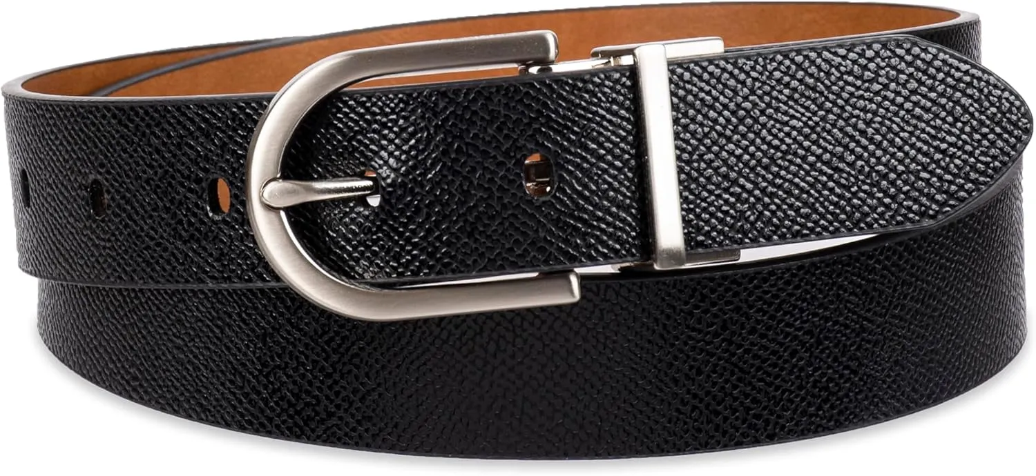 Calvin Klein Women's Two-in-One Reversible Dress Casual Belts for Jeans, Trousers and Dresses