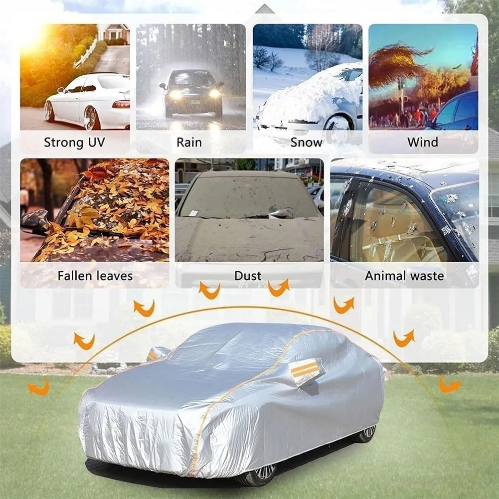 Car Cover for DeTomaso Pantera 1971-1974, Car Protective Cover for Snow rain uv Wind, Oxford Cloth Anti-Scratch with Zipper Full Cover for Summer Winter Garage