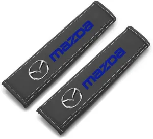 Car Seat Belt Cover for Mazda Biante 2008-2025, Car Seat Belt Pads Soft Harness Pad Comfortable Seatbelt Shoulder Pad Leather Car Accessories