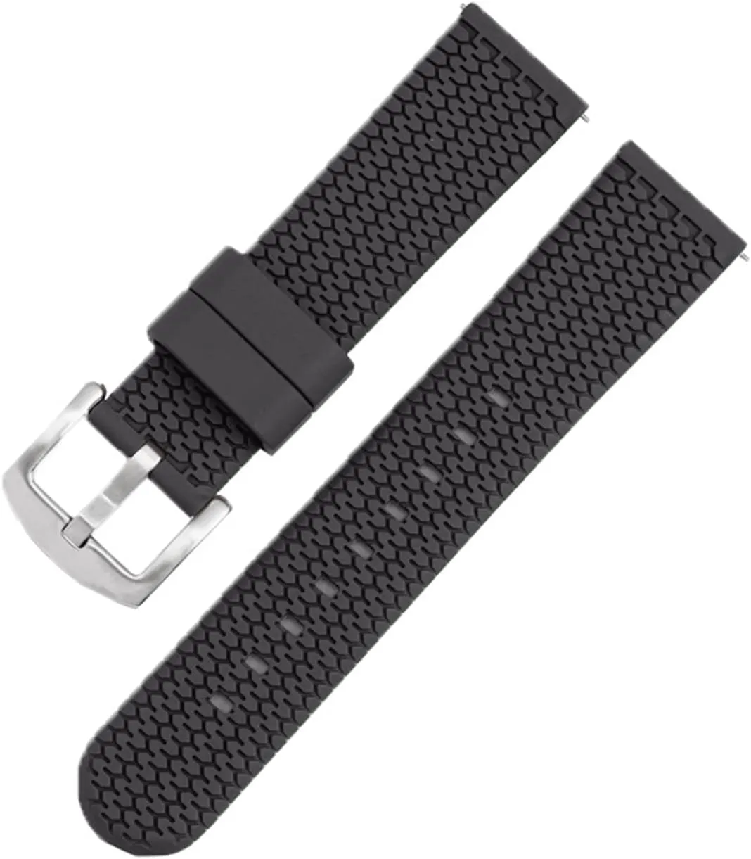 CAREG Quick Release Tire Pattern Strap Watch Accessories Are Suitable Compatible With Samsung Compatible With Seiko Compatible With Casio Smart Watch TPU Rubber Strap 20 22 24mm Durable