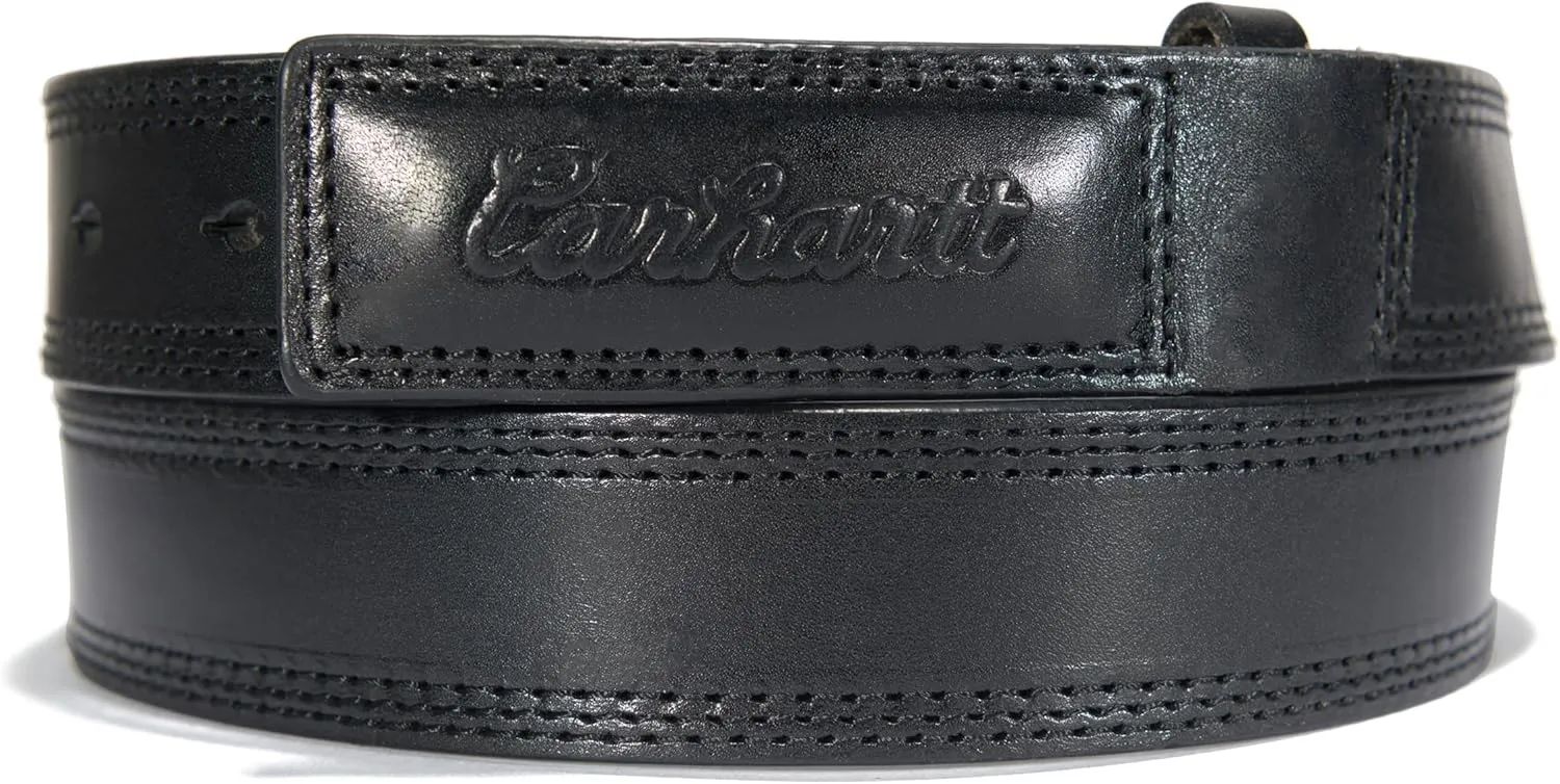 Carhartt Men's Casual Bridle Leather Belts, Available in Multiple Styles, Colors & Sizes