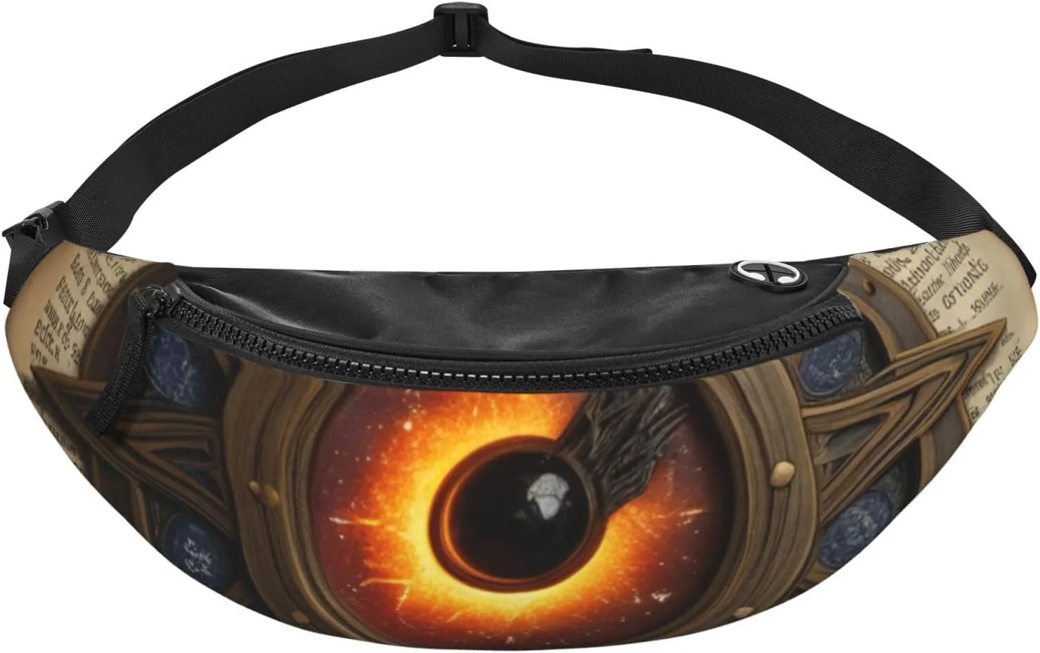 Casual Solitude Spell Printed Fanny Pack,Crossbody Fanny packs for women Men Waist Bag for Running Travel