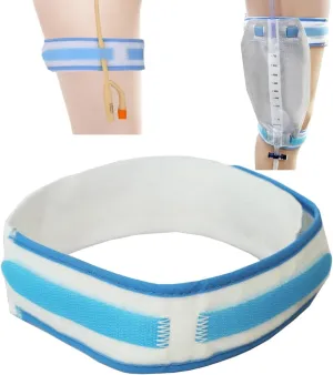 Catheter Holder Urinary Drainage Bag Leg Band, Band Straps for Easy-Tap Leg Bag, Anti Slip Foley Catheter Leg Strap, 23.6” Long x 2" Wide (4 Pack)
