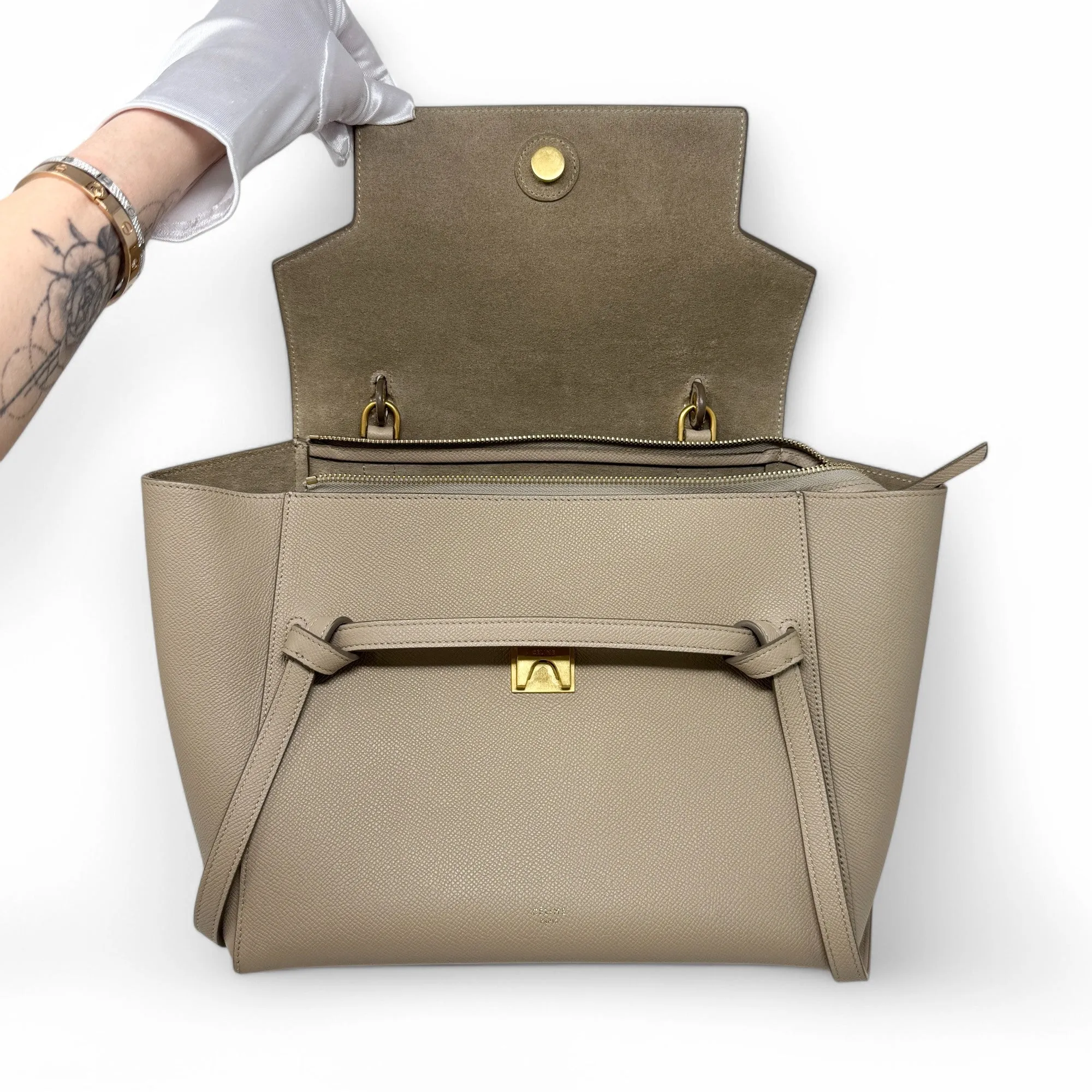 Celine Ivory Mini Belt Bag