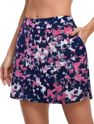 CHICHO Women's Athletic Skirt Tennis Skort with Pockets Golf Skirts Workout Running Sport Skorts