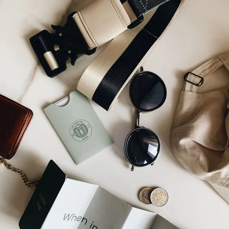 CINCHA Travel Belt | Beige & Black (USA)