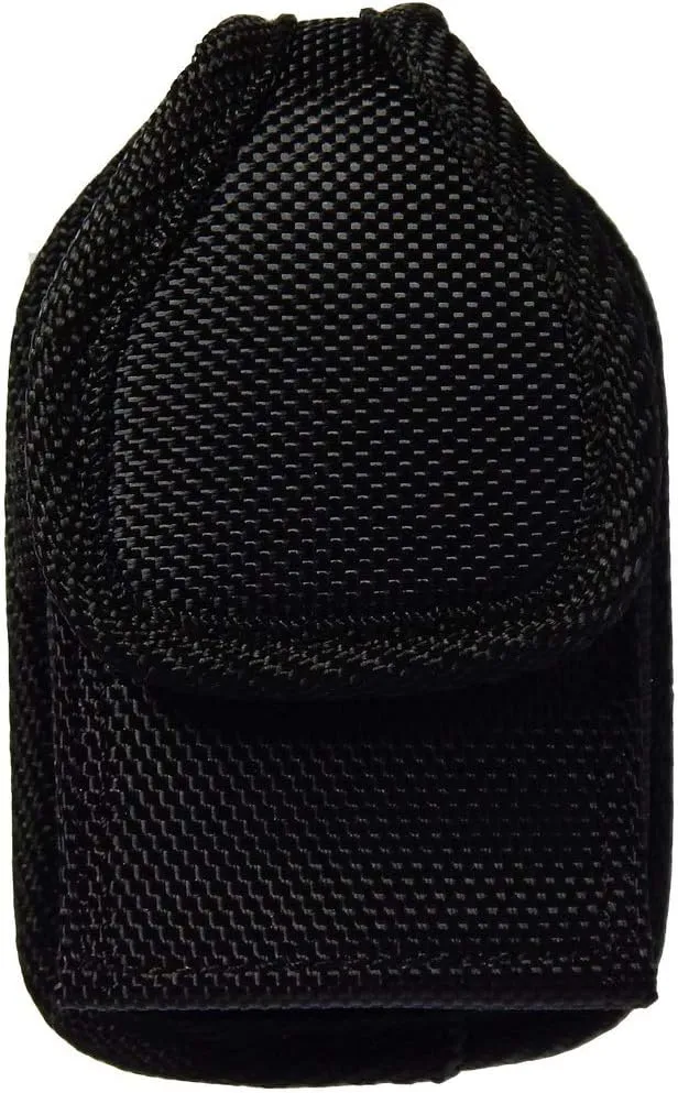 Classic Premium Nylon Pouch Case with Belt Clip for Medtronic Minimed Insulin Pump -Retail Packaging (V2/Black)