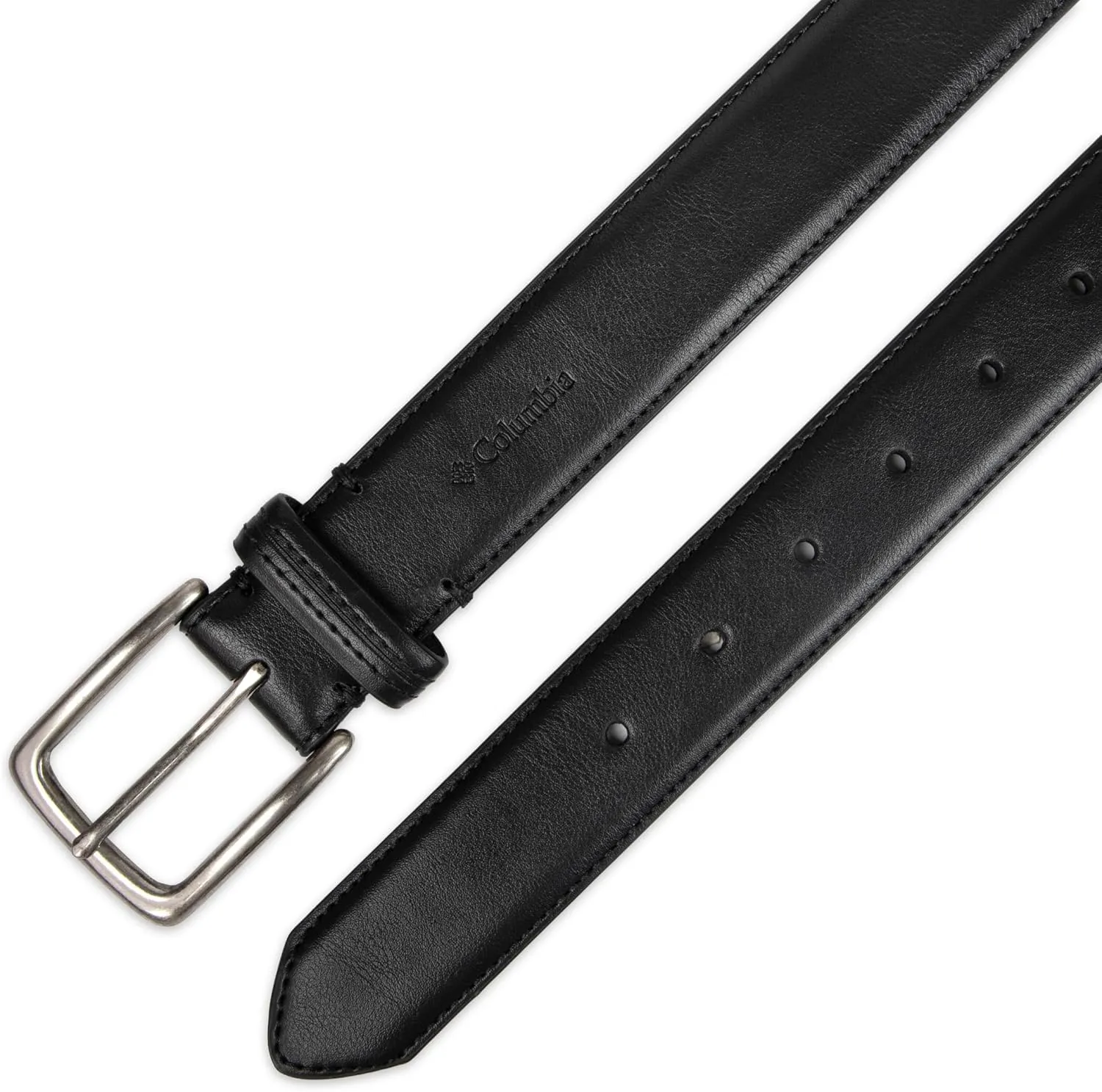Columbia Men’s Trinity Logo Everyday Casual Dress Belt, Regular and Big and Tall Sizing
