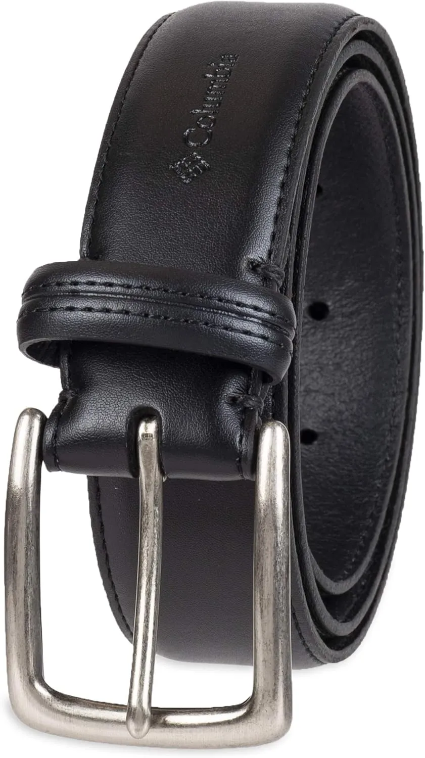 Columbia Men’s Trinity Logo Everyday Casual Dress Belt, Regular and Big and Tall Sizing