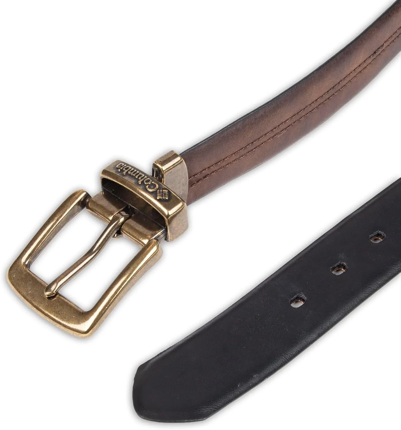 Columbia Men’s Two-In-One Reversible Casual Jeans Belt
