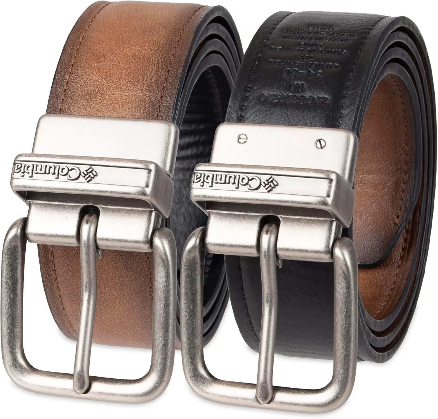 Columbia Men’s Two-In-One Reversible Casual Jeans Belt