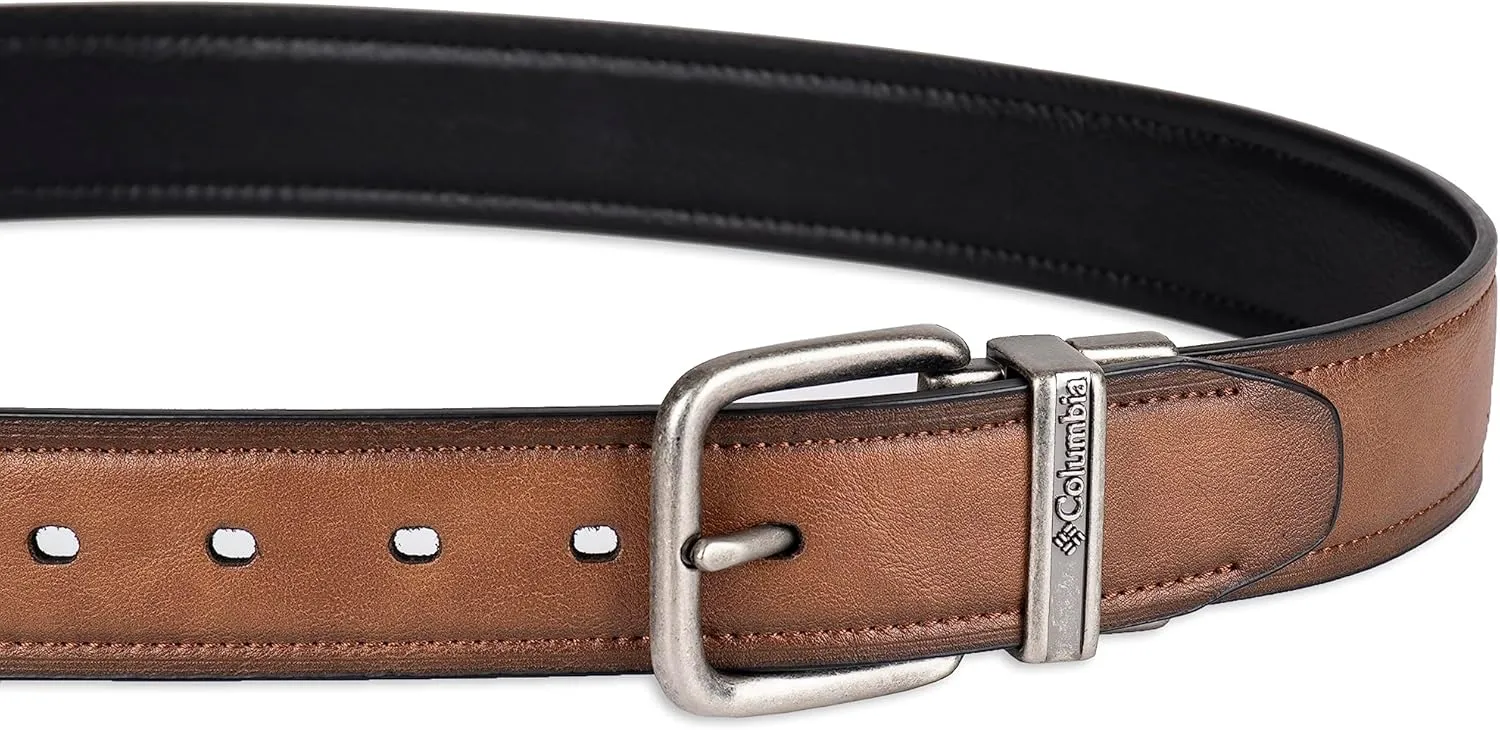 Columbia Men’s Two-In-One Reversible Casual Jeans Belt