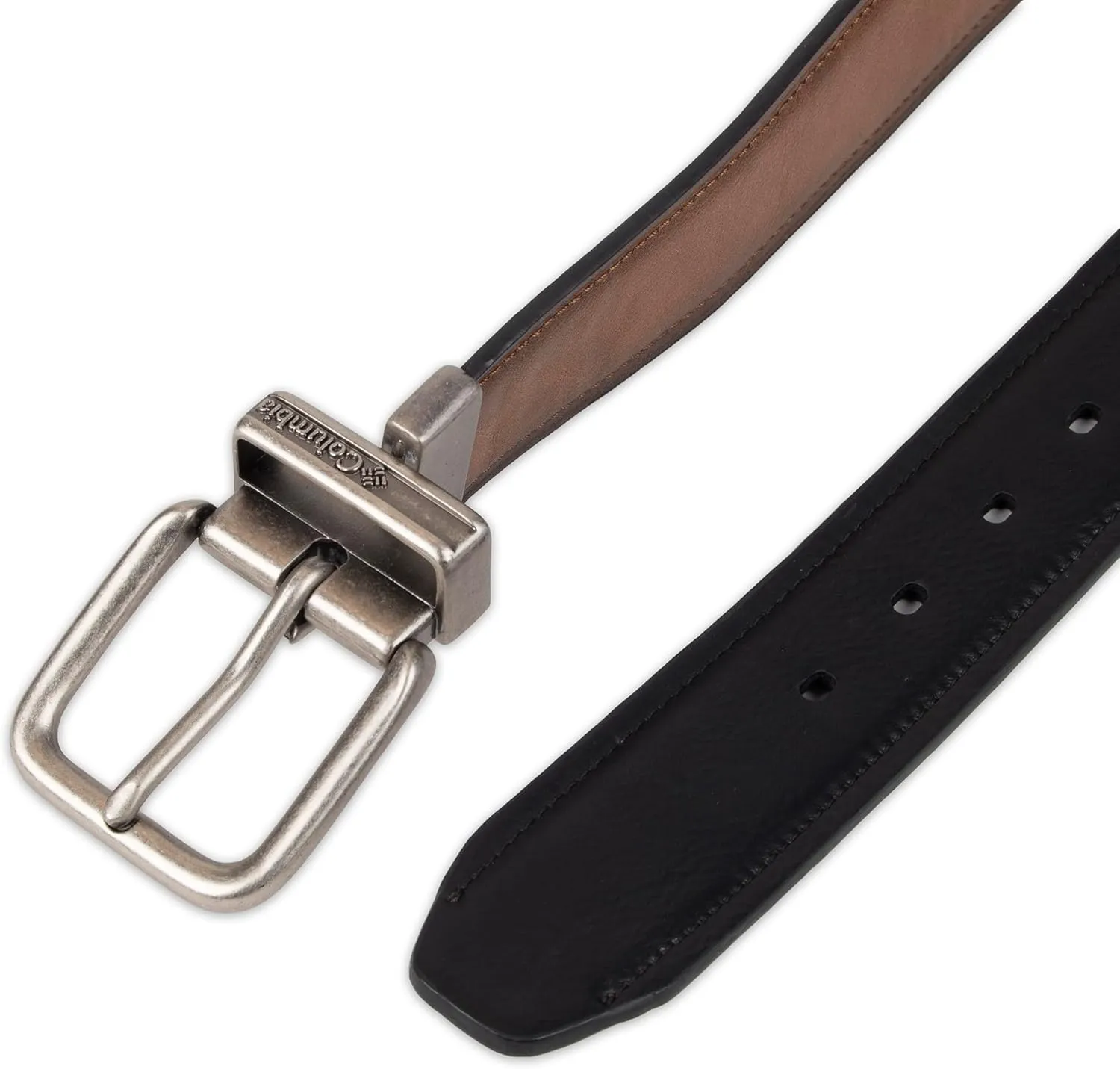 Columbia Men’s Two-In-One Reversible Casual Jeans Belt