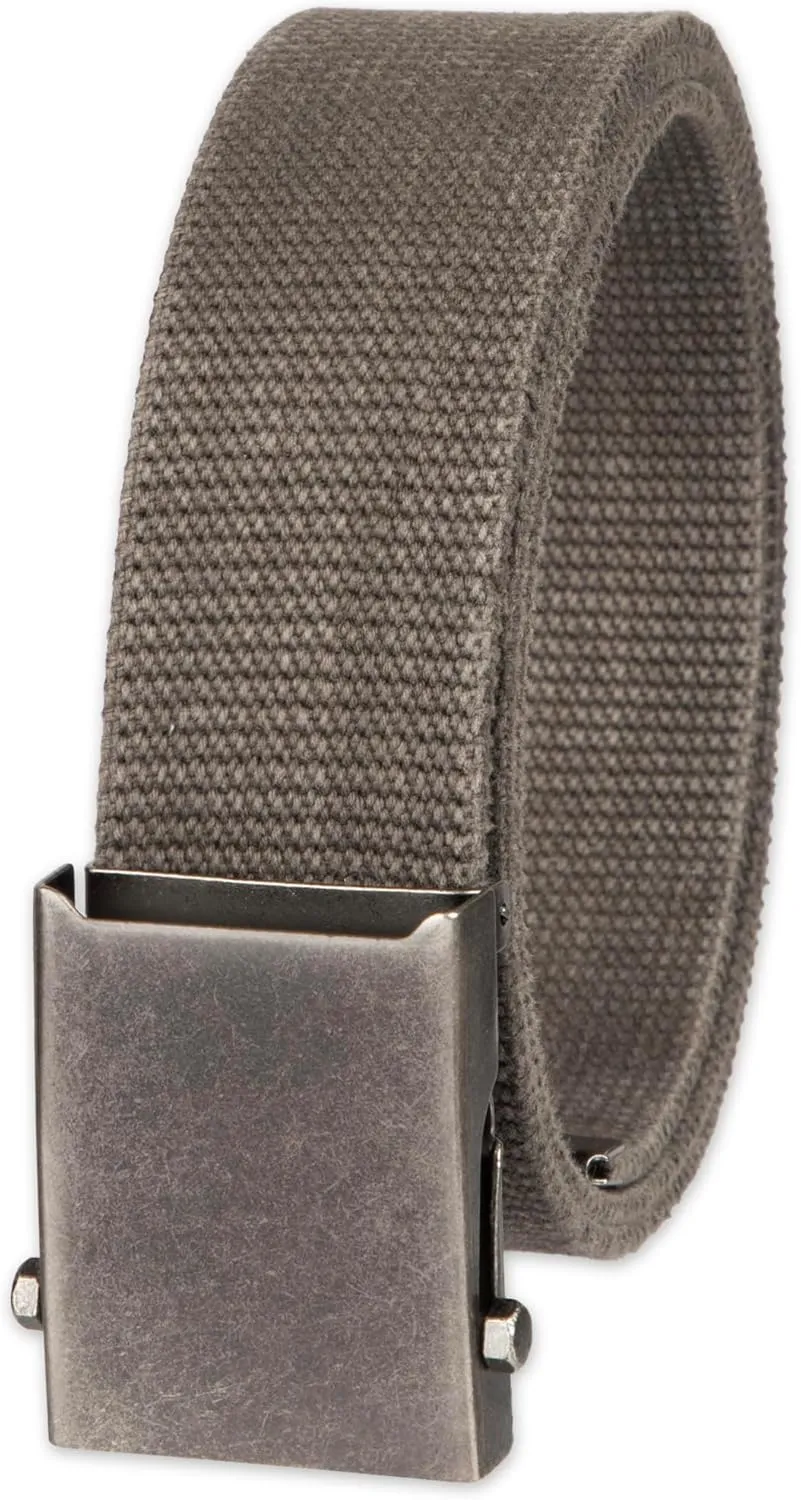 Columbia Unisex-Adult Military Web Belt-Adjustable One Size Cotton Strap and Metal Plaque Buckle