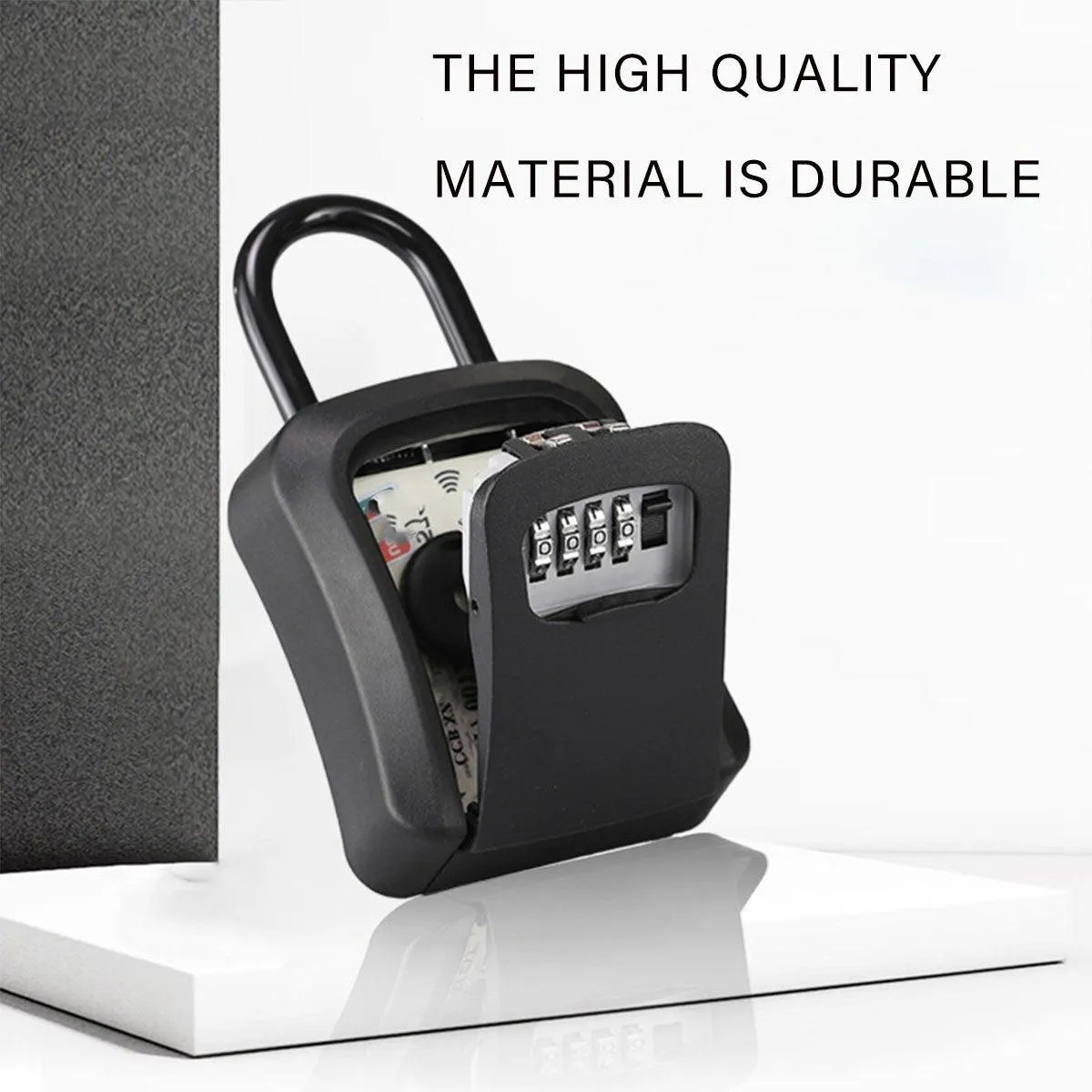 Combination Lock with Hook Heavy Duty Secure Lock for Storage Cabinets and Doors
