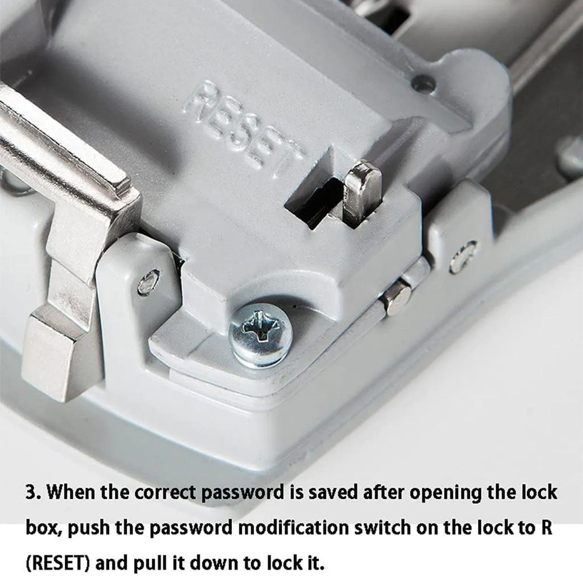 Combination Lock with Hook Heavy Duty Secure Lock for Storage Cabinets and Doors