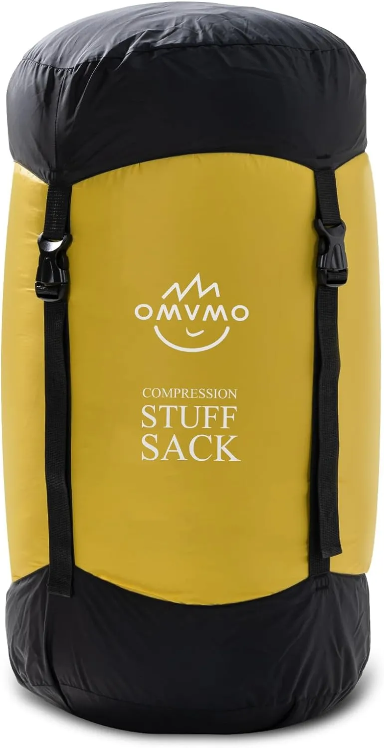 Compression Sack, 12L/19L/32L/46L/53L Water-Resistant Sleeping Bag Stuff Sack,Anti-Tear Ultra Light 400T 20D Nylon Storage Bag,Space Saving Gear for Camping Hiking Travel 1Pcs