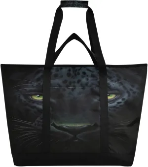 Cool Black Panther Reusable Insulated Lunchbox Cooler Bag, Leakproof Kitchen Grocery Bag Collapsible Portable Cooler Tote Bag for Picnic, Camping, Office, Travel