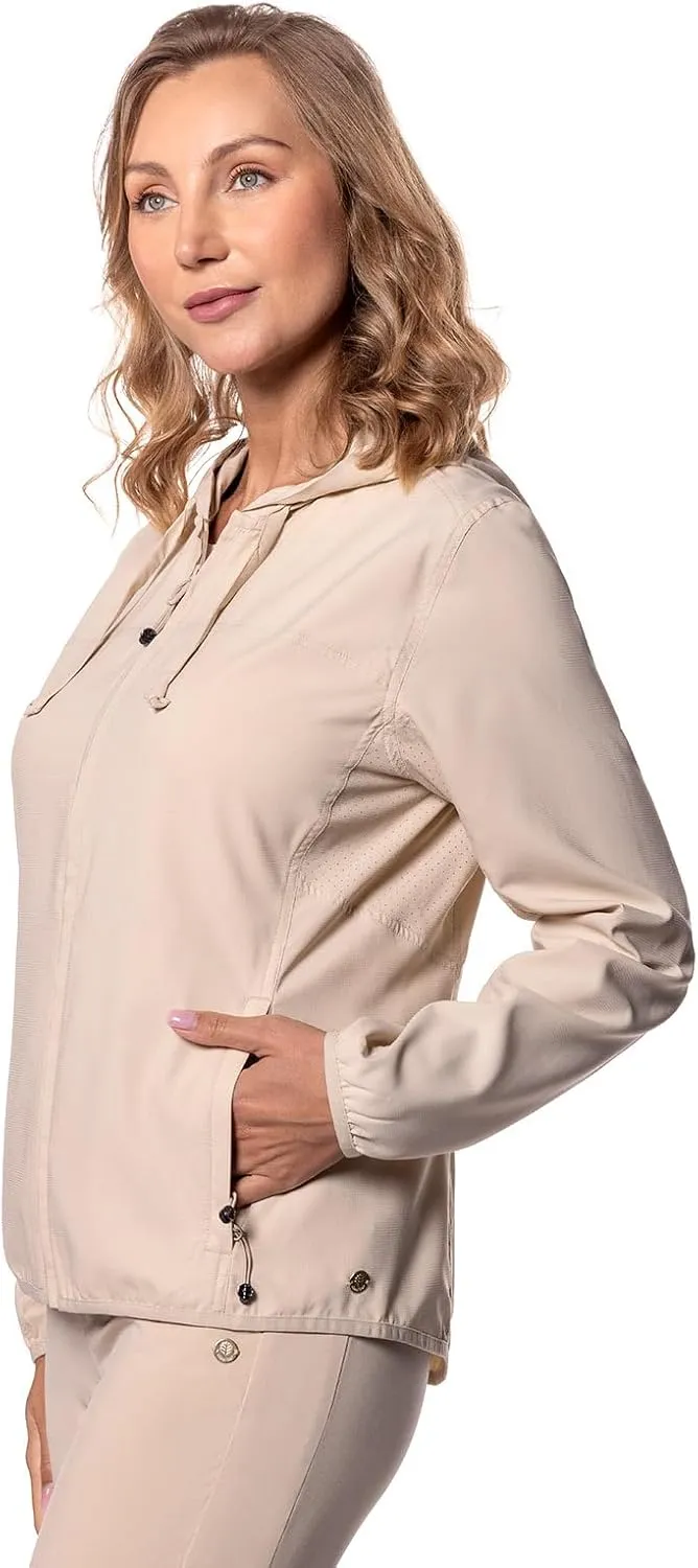 Coolibar UPF 50  Women's Arcadian Packable Sunblock Jacket - Sun Protective