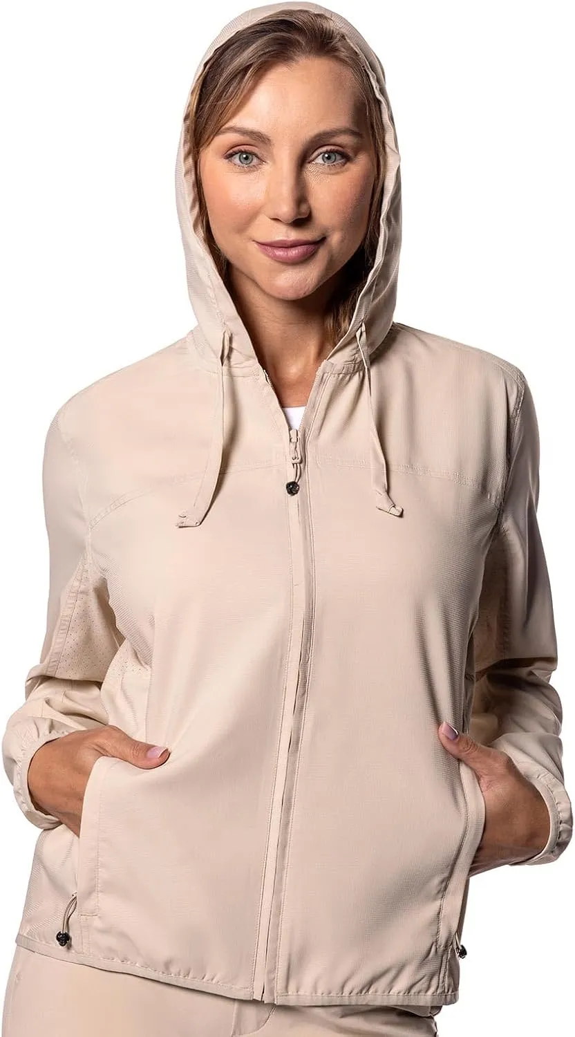 Coolibar UPF 50  Women's Arcadian Packable Sunblock Jacket - Sun Protective