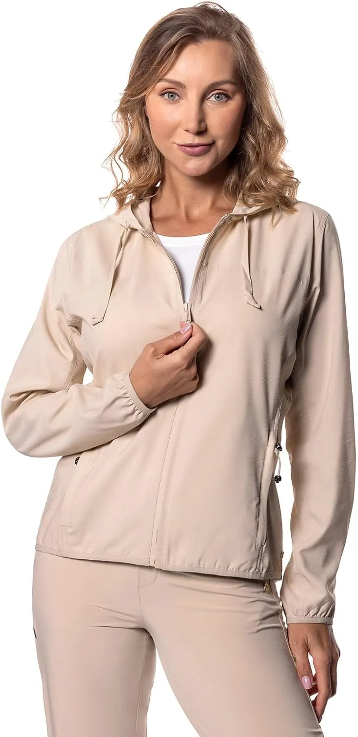 Coolibar UPF 50  Women's Arcadian Packable Sunblock Jacket - Sun Protective