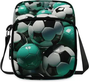 Crossbody Bag Small Sling Backpack Shoulder Bags Chest Pack Cross Body Daypack Artistic Football Belt Purse