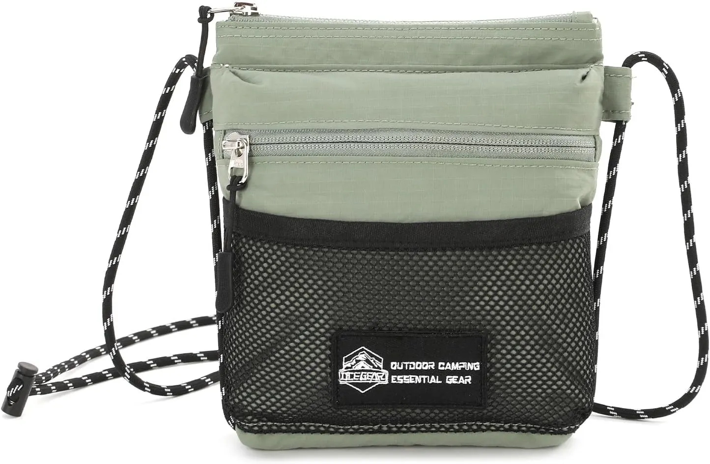 Crossbody Sling Bag for Women Men with Secure Elastic Strap - Smart Pocket Layout Shoulder Bag Urban Outdoor Travel