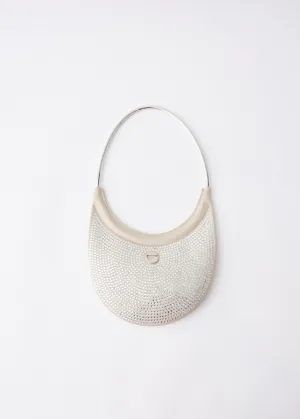 Crystal-Embellished Ring Swipe Bag