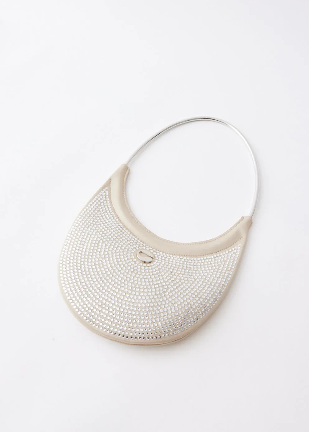 Crystal-Embellished Ring Swipe Bag