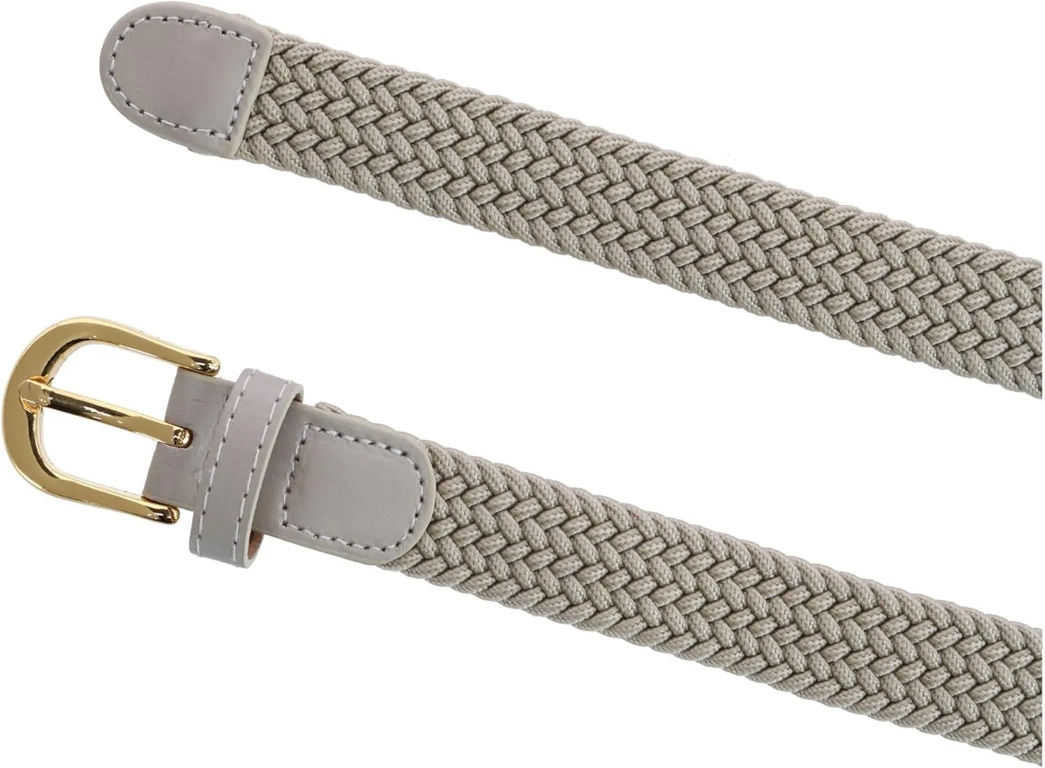 CTM® Women's Elastic Braided Stretch Belt