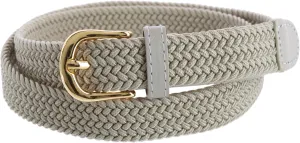 CTM® Women's Elastic Braided Stretch Belt