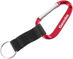 Cummins Diesel Red Carabiner Key Chain Clip with Key Ring by Cummins BDA