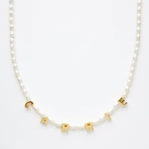 Custom Made Personalised Pearl Necklace