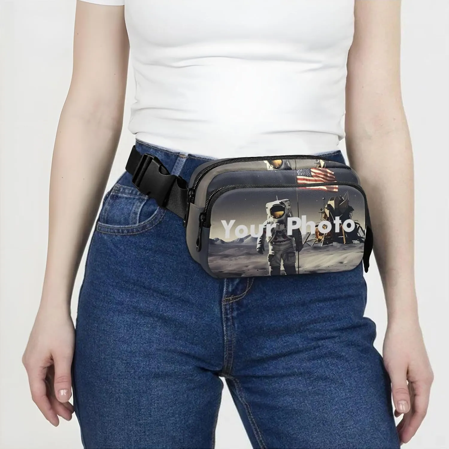 Custom Photo 21341143C Fanny Packs for Women & Men - Belt Bag, Crossbody, Running & Waist Packs