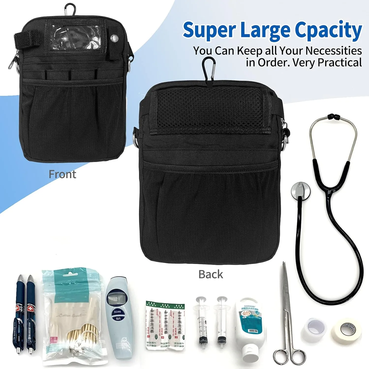 Customizable Nurse Fanny Pack Personalised Tool Bag,for Women Men Nursing Fanny Pack for Nurses with Multi Compartment Medical Pack for Emergency Nursing Supplies…