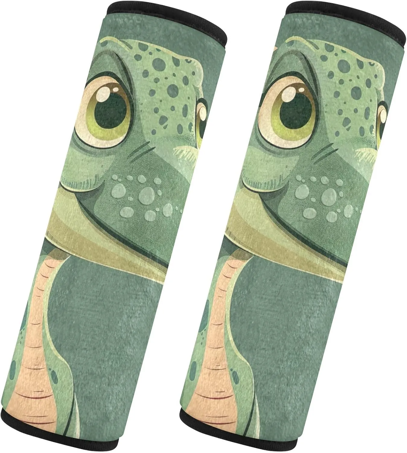 Cute Dinosaur Green Seat Belt Covers Strap Pad Shoulder Bag Padded Seatbelt Covers Women