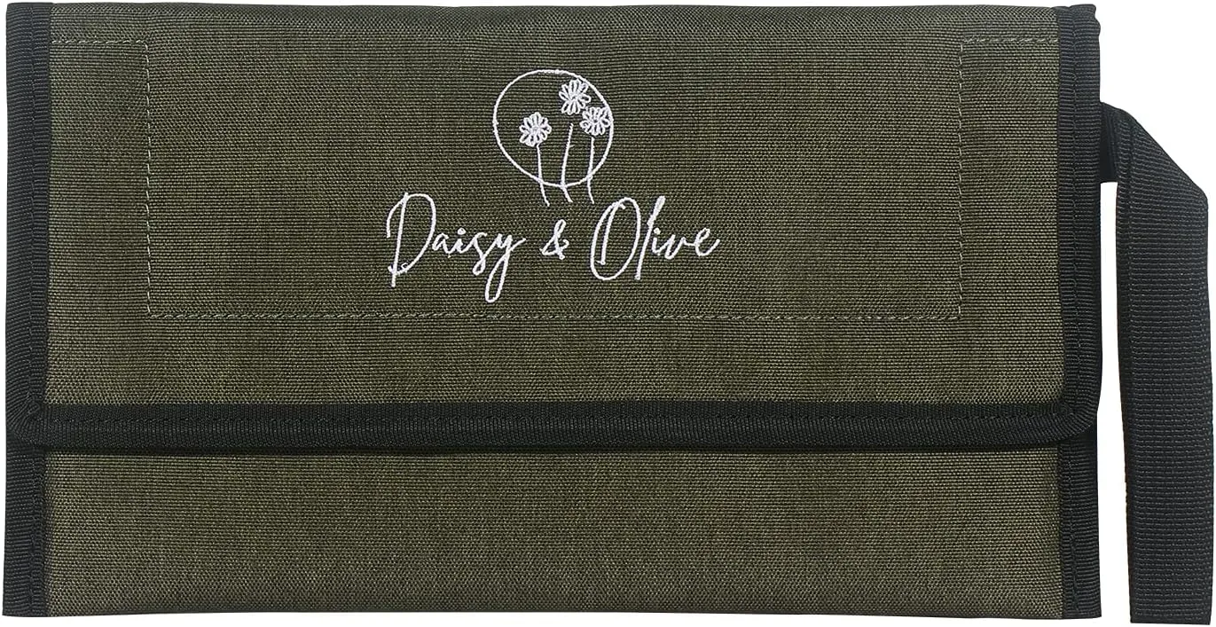 Daisy & Olive Premium Smell Proof Bag With Combination Lock | Dog Tested | Odor Proof Bags | Scent proof bag (Olive)