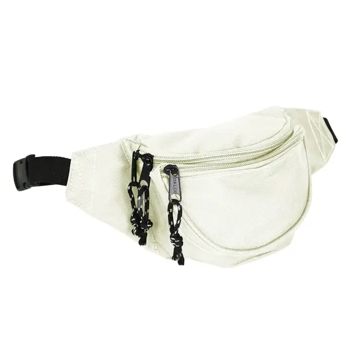 Dalix Fanny Pack with 3 Pockets Traveling Concealment Pouch