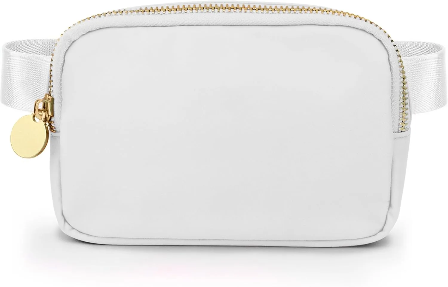 DANCOUR Women's White Nylon Crossbody Bag, Water Resistant, 7.5" x 2" x 5"