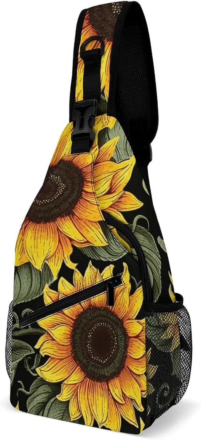 Dark And Light Colors Crossbody Bag, Sling Bag, Sling Backpack, Belt Bags for Travel Outdoors Hiking