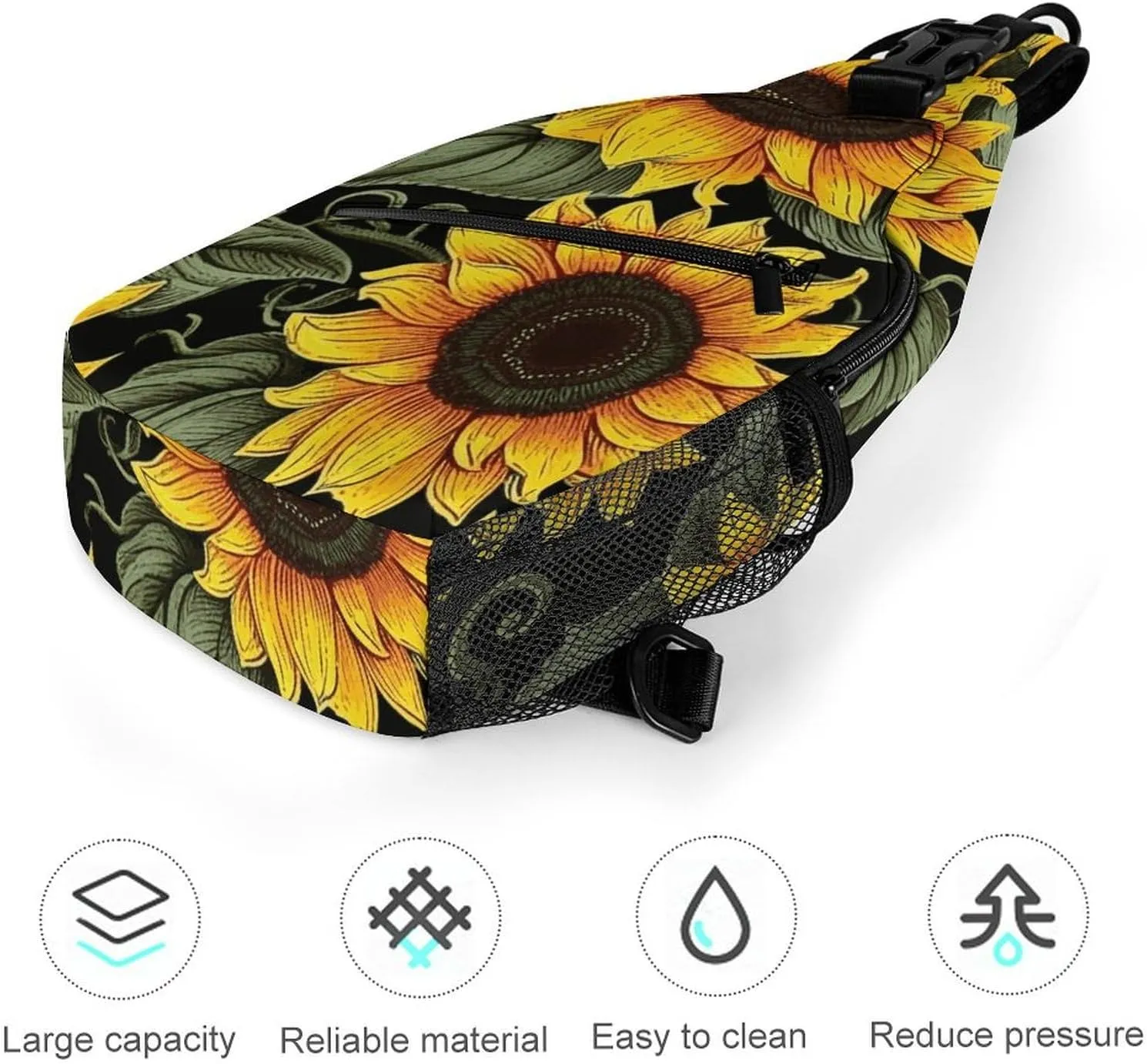 Dark And Light Colors Crossbody Bag, Sling Bag, Sling Backpack, Belt Bags for Travel Outdoors Hiking