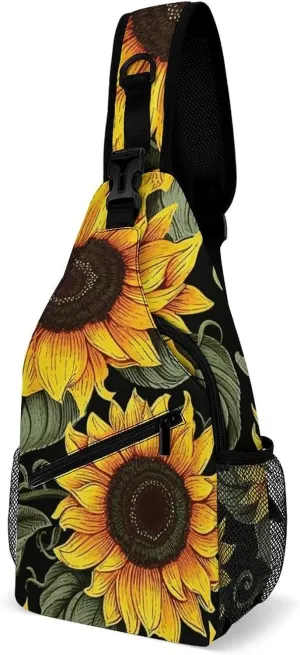 Dark And Light Colors Crossbody Bag, Sling Bag, Sling Backpack, Belt Bags for Travel Outdoors Hiking